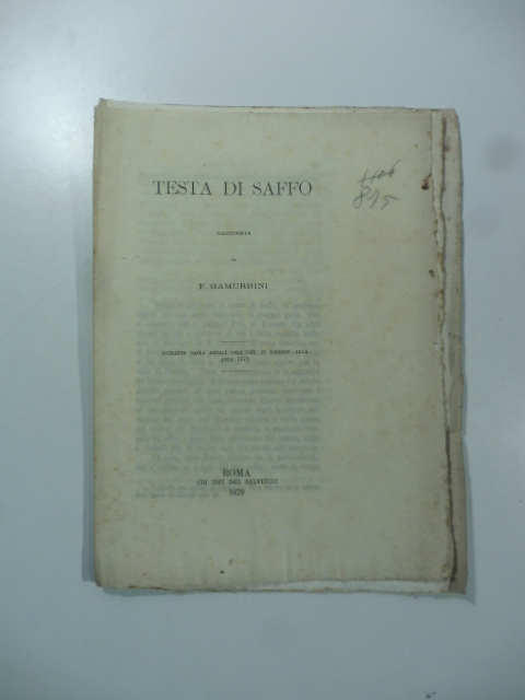 Testa di Saffo